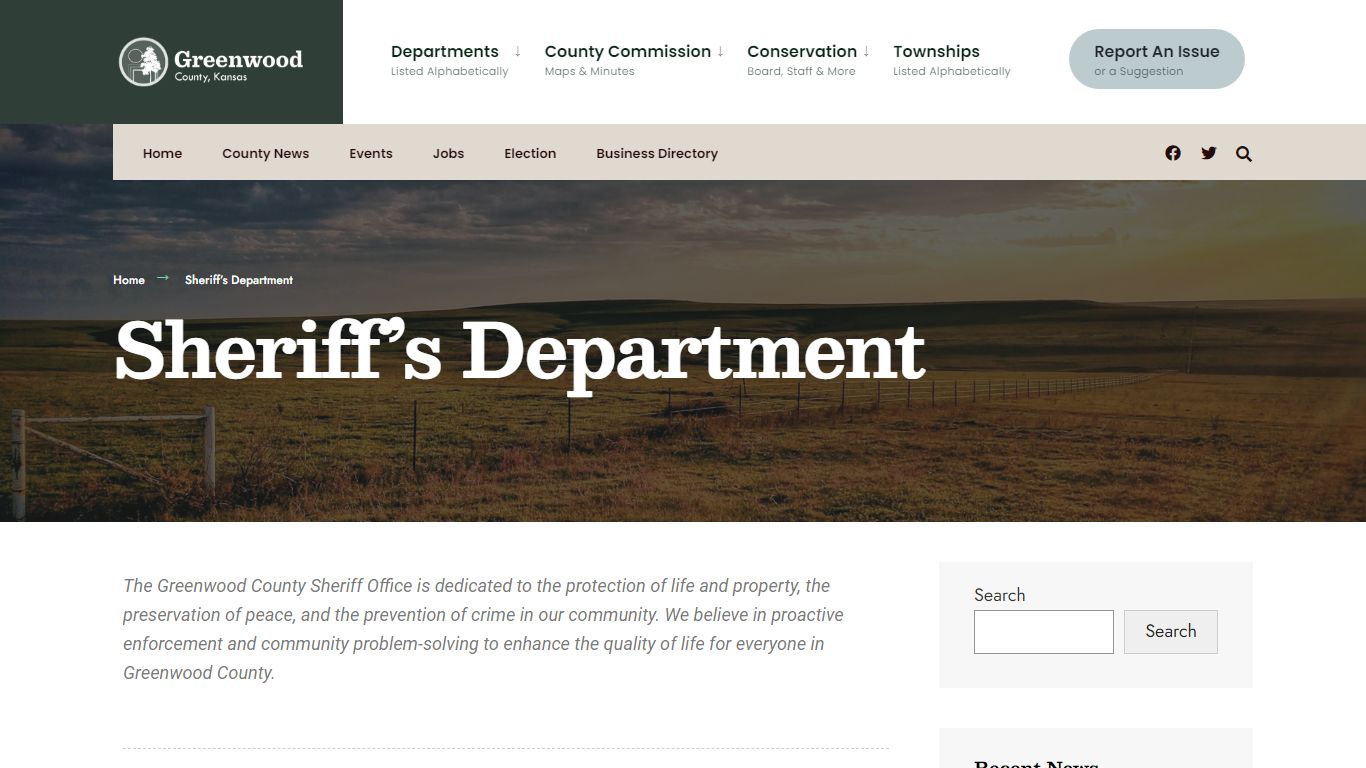 Sheriff’s Department – Greenwood County, Kansas