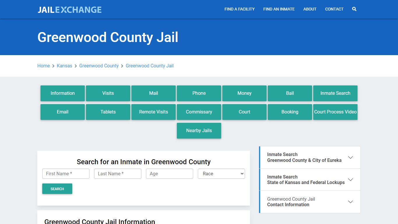 Greenwood County Jail Roster Lookup, KS, Inmate Search